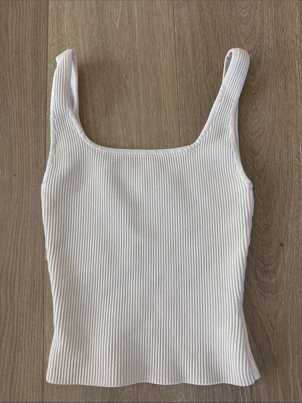 Aritzia Babaton Square-Neck Tank Top - White